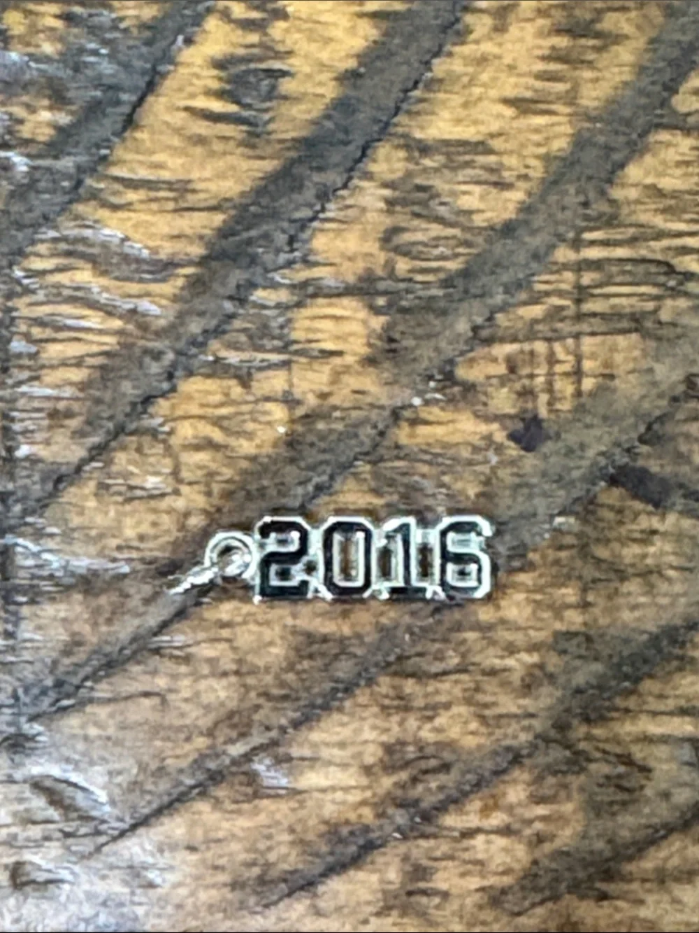2016 Sterling Silver Number Charm Bracelet